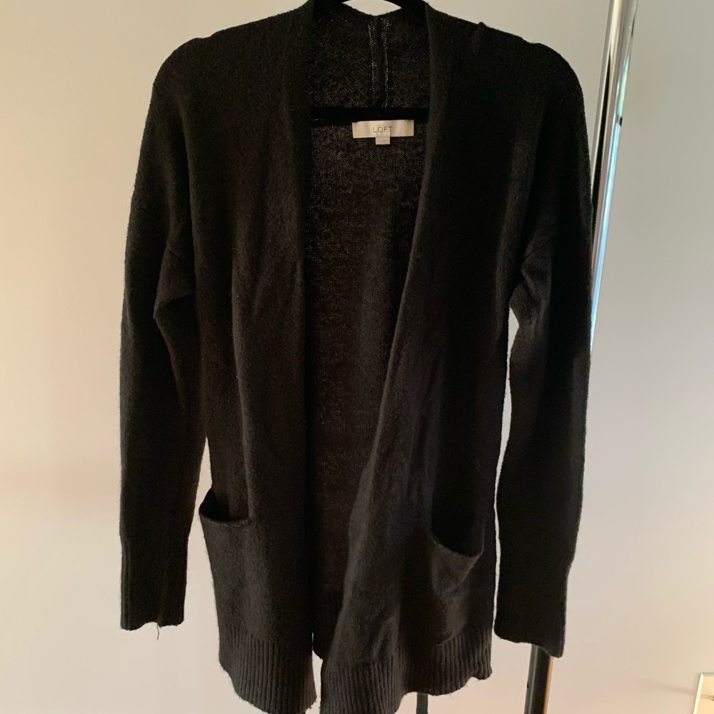 Vintage Loft Black tie waist sweater